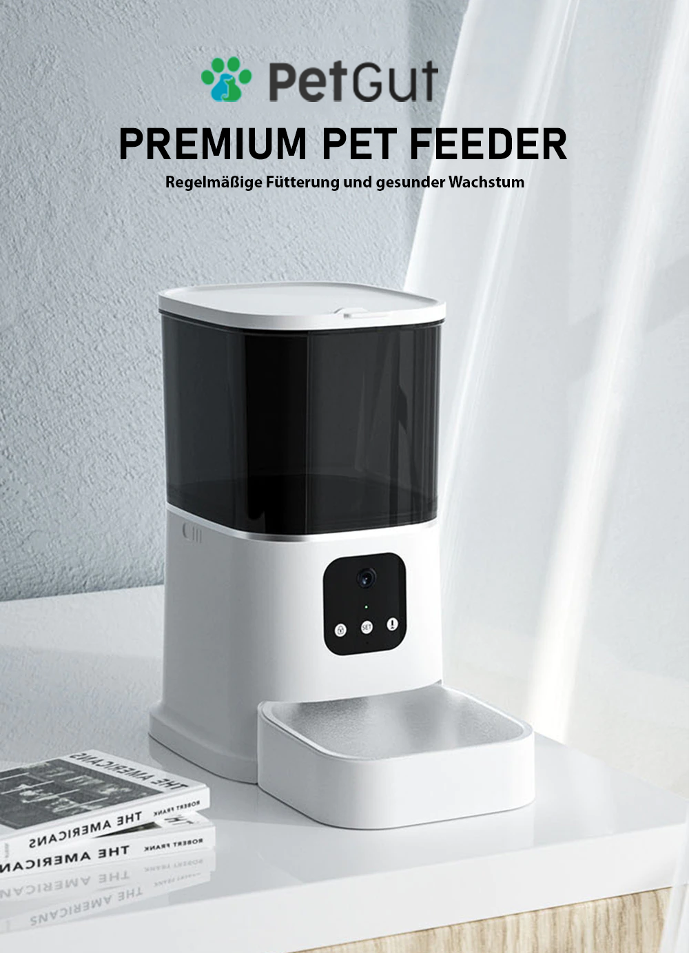 Premium Pet-Feeder© - mit Kamera und WiFi [für alle Haustiere]